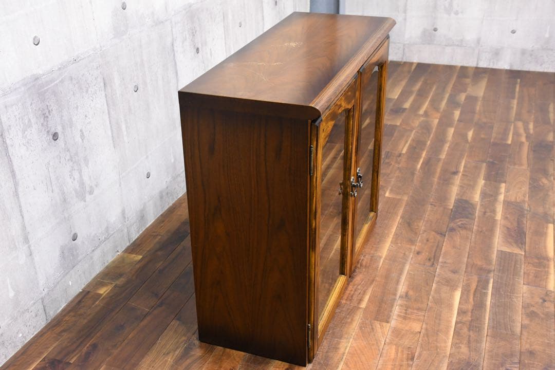 EGK37 カリモク コロニアルシリーズ キャビネット サイドボード ガラス