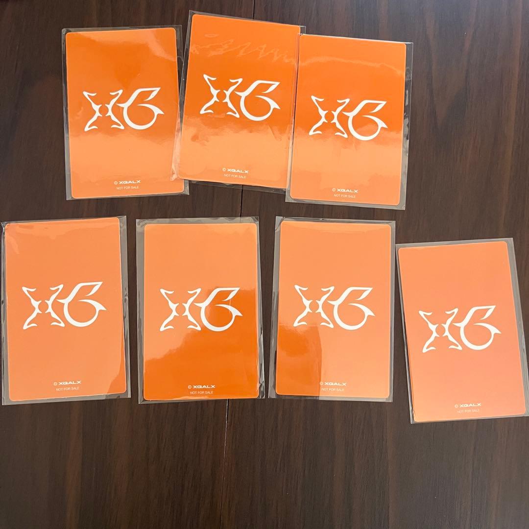 XG qqmusic トレカ　カード　7枚セット 中華　中国　コンプリート