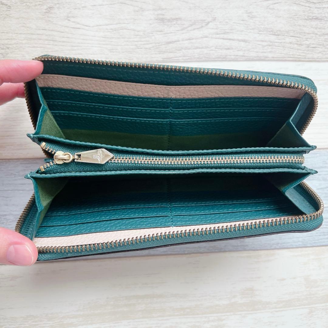 ヴィヴィアンウエストウッド　長財布　グリーン