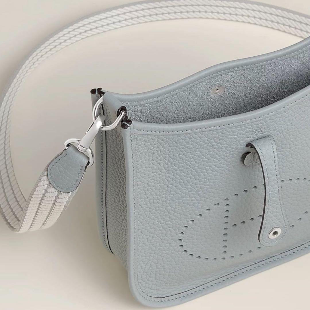 r*o様 新品未使用【HERMES】エブリンミニ　ブルーグラシエ グレージュパー