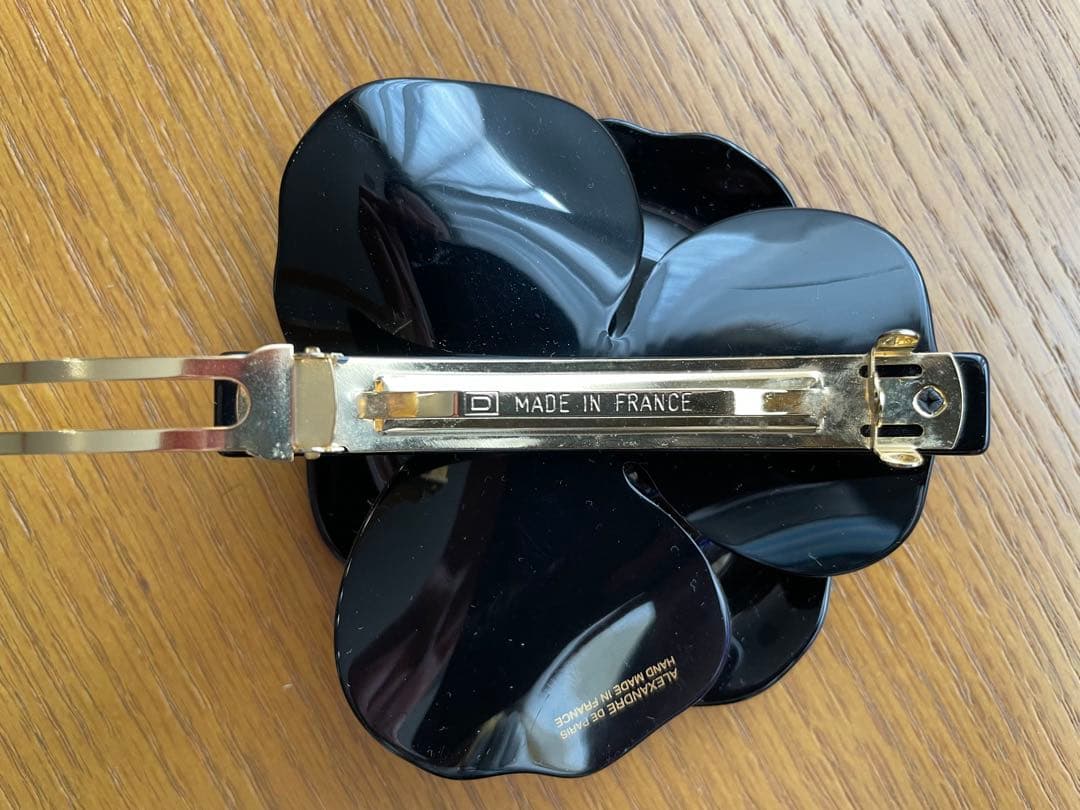 ALEXANDRE DE PARIS バレッタ　大　カメリア