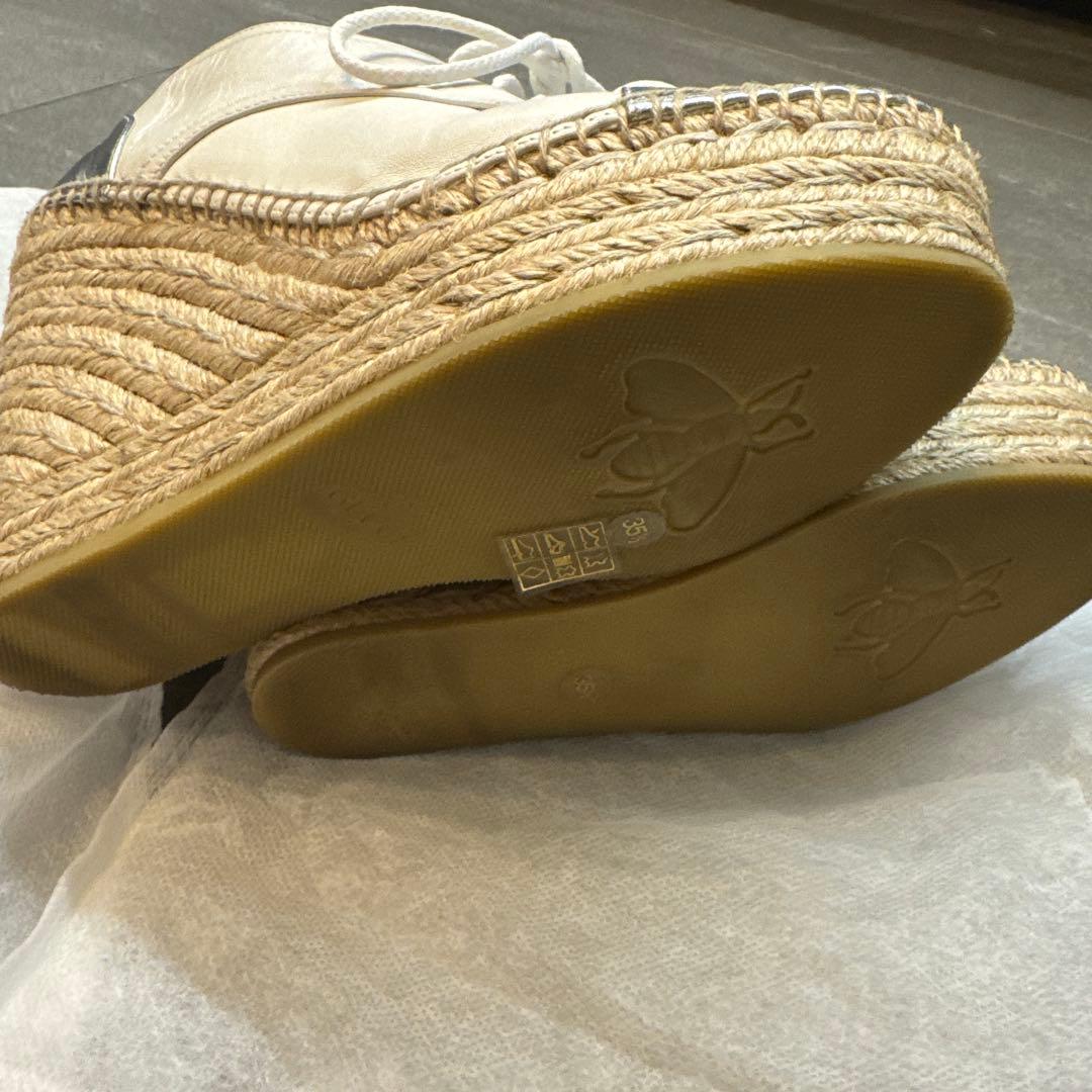 美品　GUCCI　エスパドリーユ　マーモント　レザー　35 1/2