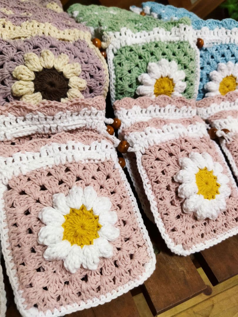 ♡あい様確認用♡【グラニー巾着40個】グラニースクエア♪