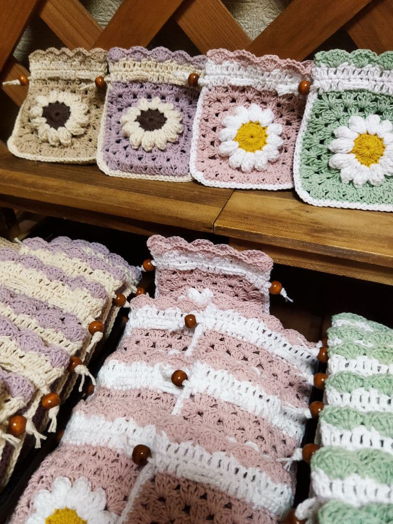 ♡あい様確認用♡【グラニー巾着40個】グラニースクエア♪