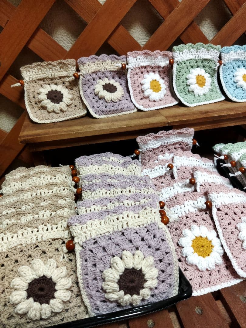 ♡あい様確認用♡【グラニー巾着40個】グラニースクエア♪