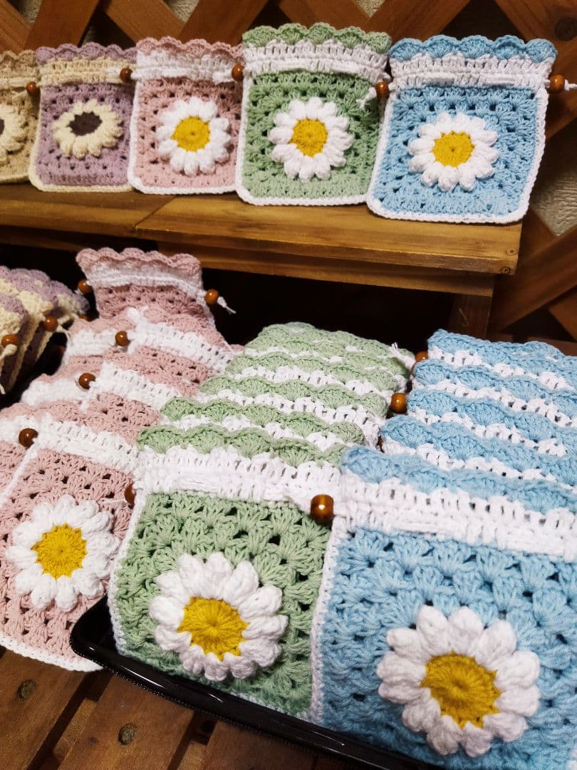 ♡あい様確認用♡【グラニー巾着40個】グラニースクエア♪