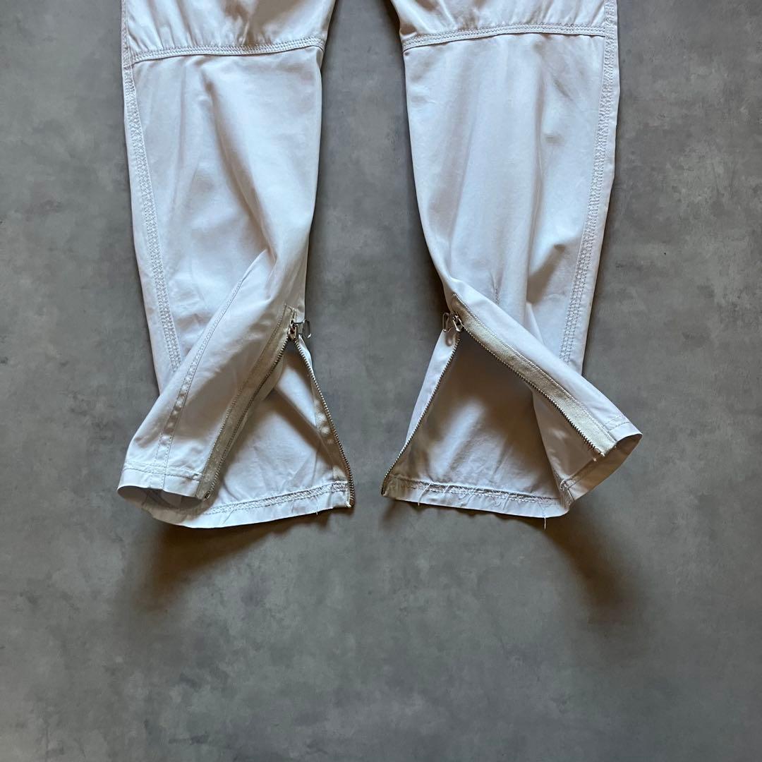 パンツ 00s archive LANVIN 3D tech white pants