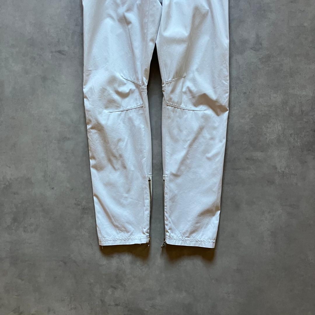 パンツ 00s archive LANVIN 3D tech white pants