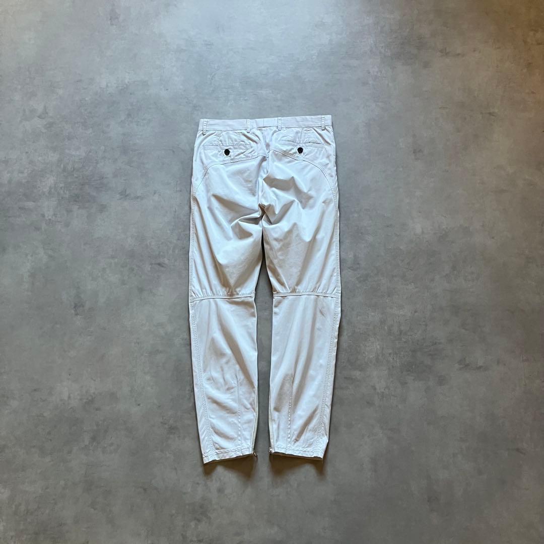 パンツ 00s archive LANVIN 3D tech white pants
