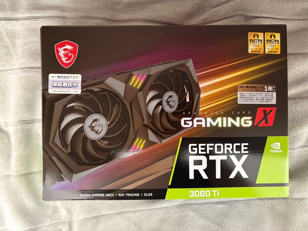 グラフィックボード・グラボ・ビデオカード MSI GeForce RTX 3060 Ti GAMING X 8G LHR