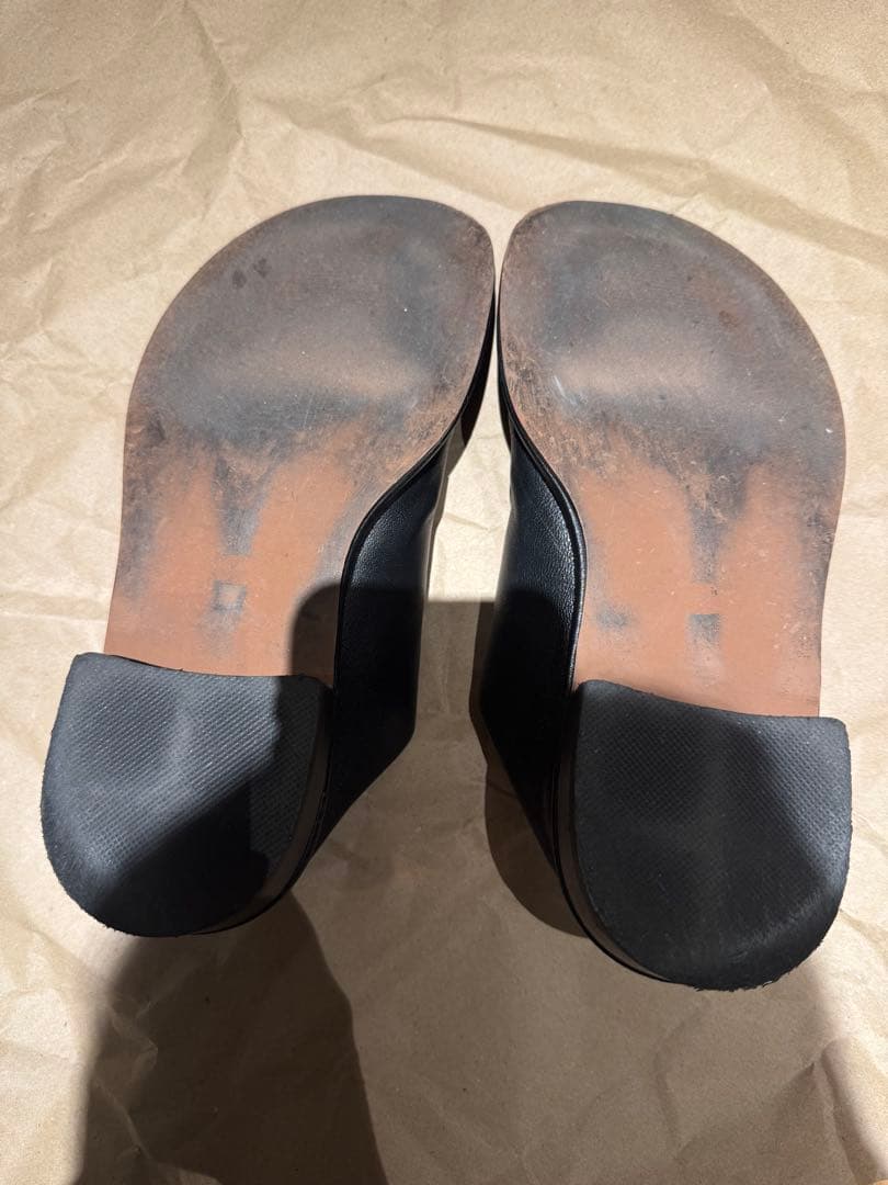 靴 todayful Slide Leather Shoes