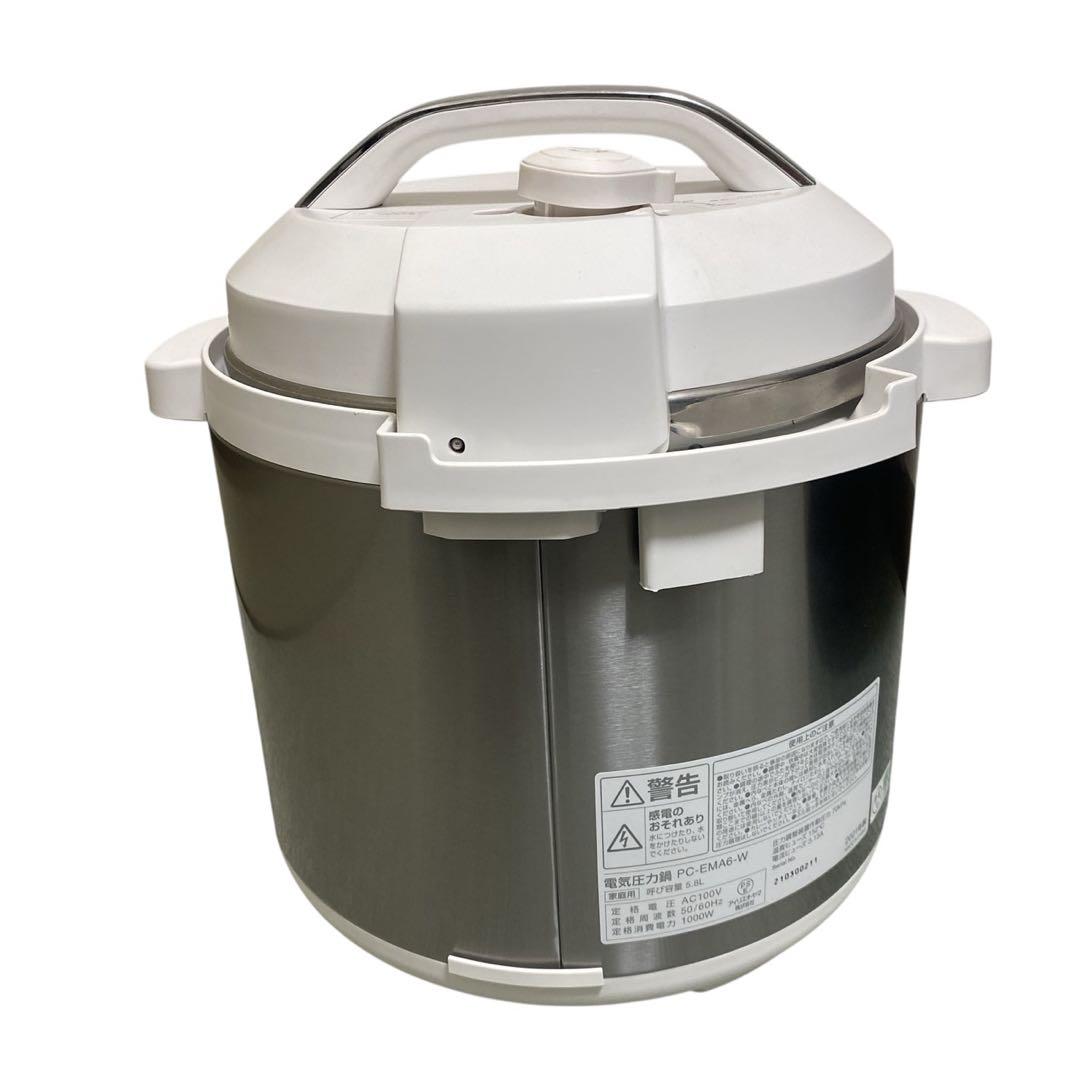 IRIS OYAMA 電気圧力鍋　PC-EMA6-W