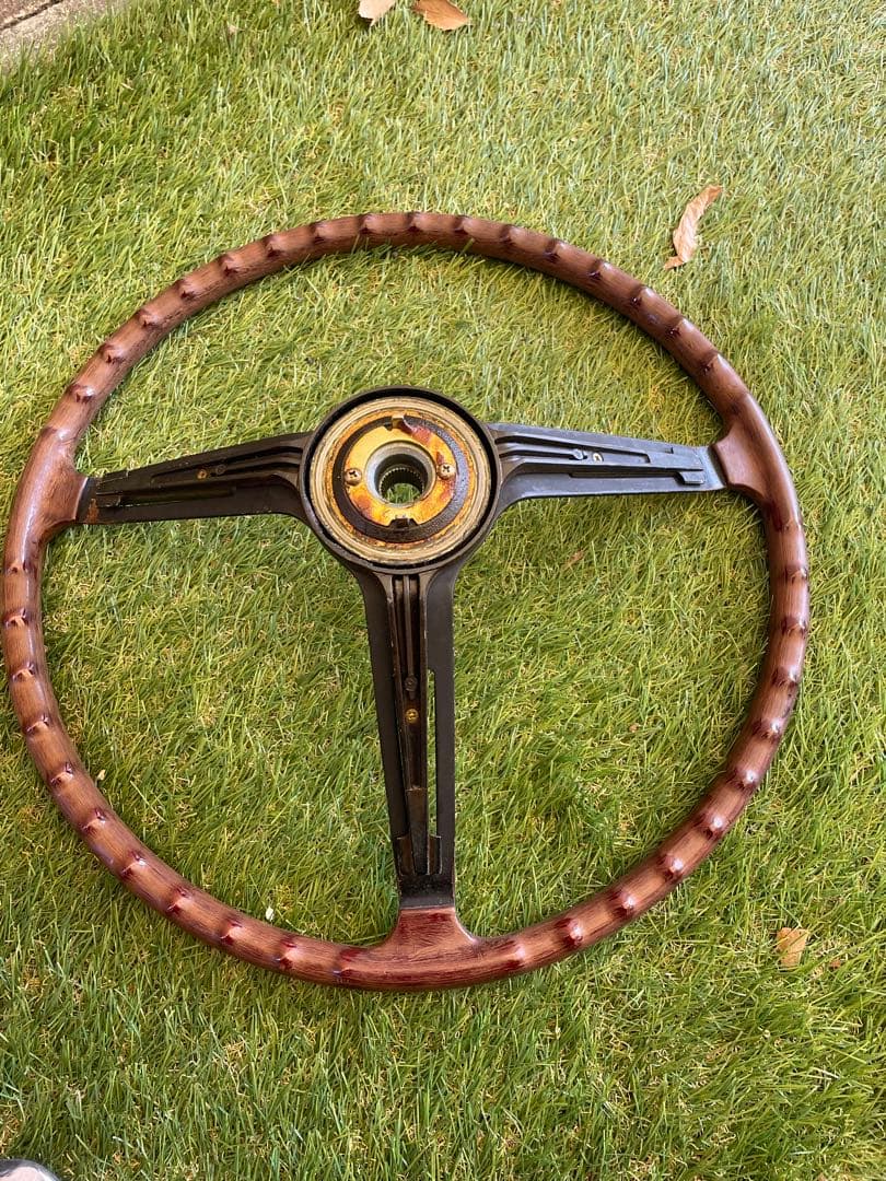 日産ブルーバード510純正ウッドハンドル ホーンボタンset