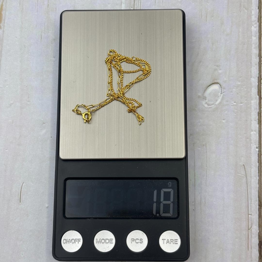 K18ゴールド ネックレス 1.8g ロブスタークラスプ