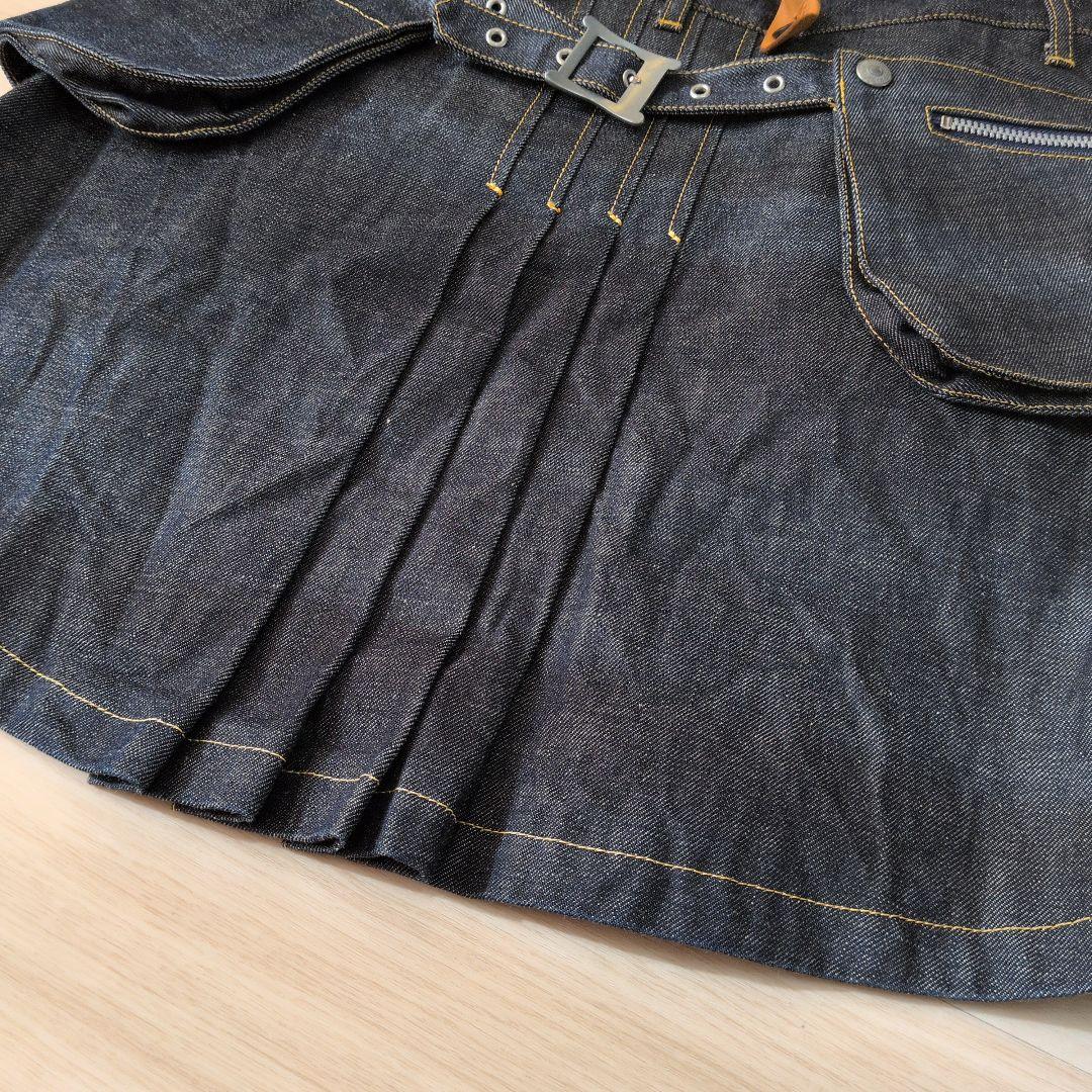 廃盤‼️希少‼️オゾンコミュニティ　デニム　ポケット　サスペンダー　マイクロミニ