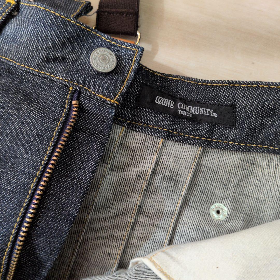 廃盤‼️希少‼️オゾンコミュニティ　デニム　ポケット　サスペンダー　マイクロミニ