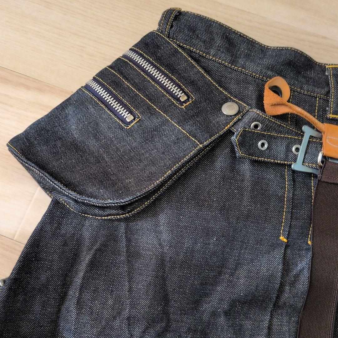 廃盤‼️希少‼️オゾンコミュニティ　デニム　ポケット　サスペンダー　マイクロミニ