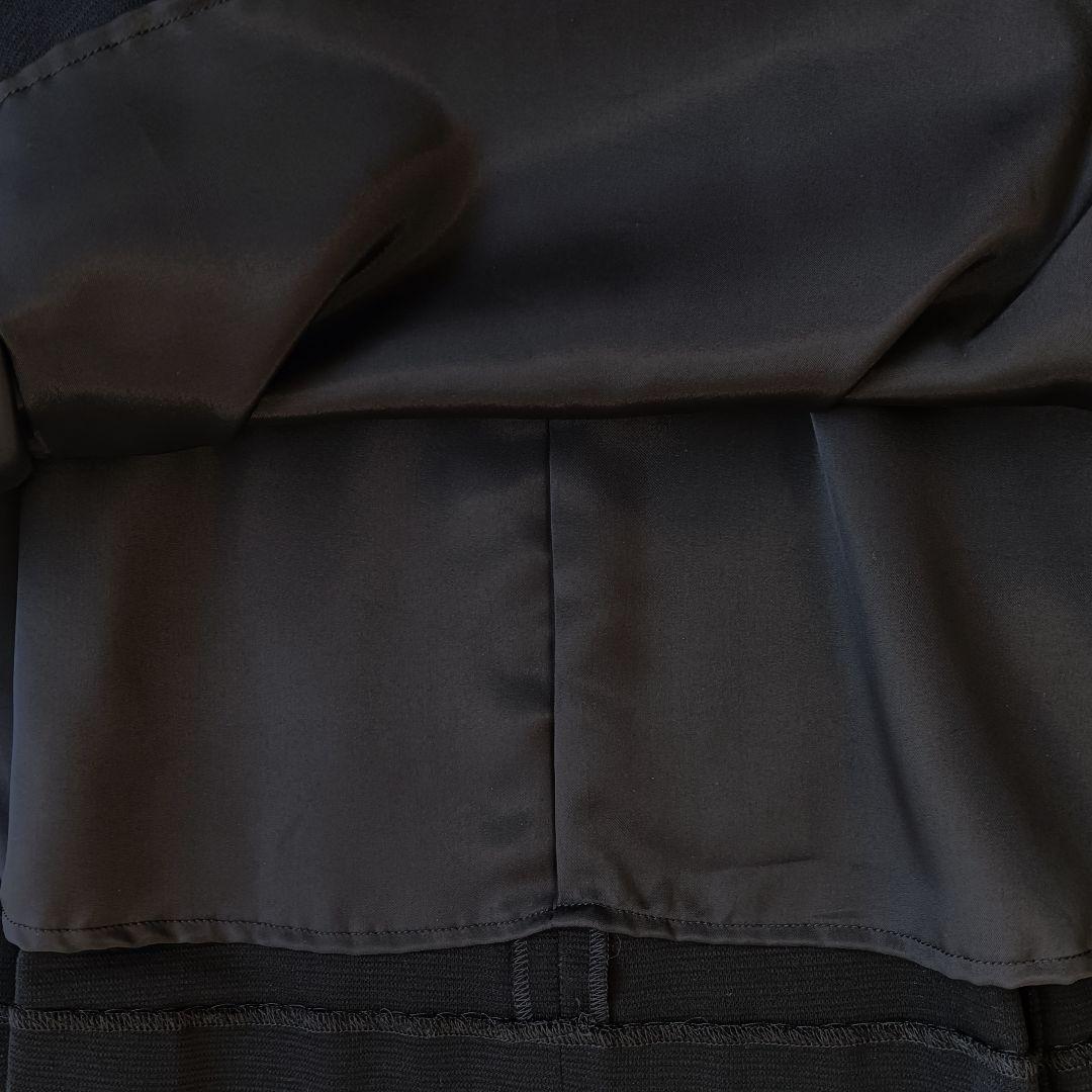 【23区】 新品 襟付きグログランワンピース ネイビー 44 セレモニー