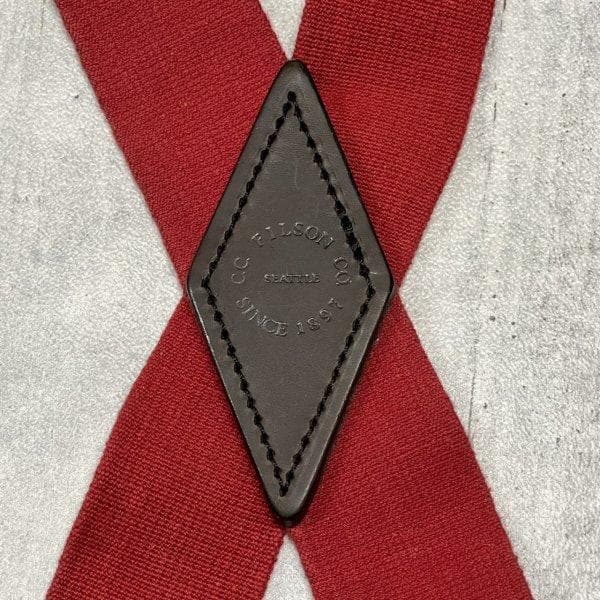 Filson USA製 サスペンダー 本革×平ゴム 幅広 アメリカ製 フィルソン