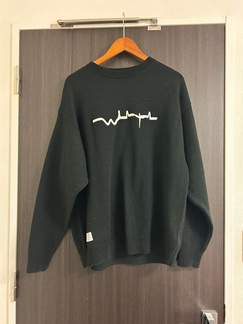 WTAPS VIBES ニット セーター ブラック 212MADT-KNM02