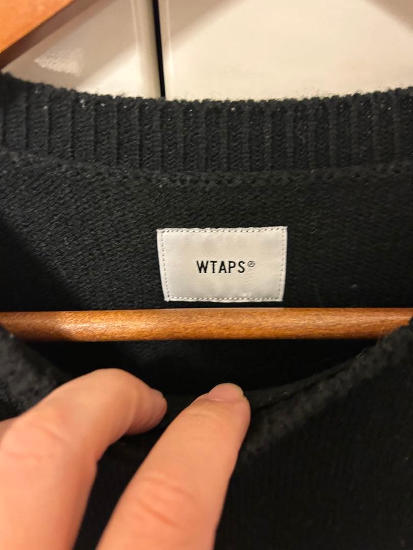 WTAPS VIBES ニット セーター ブラック 212MADT-KNM02