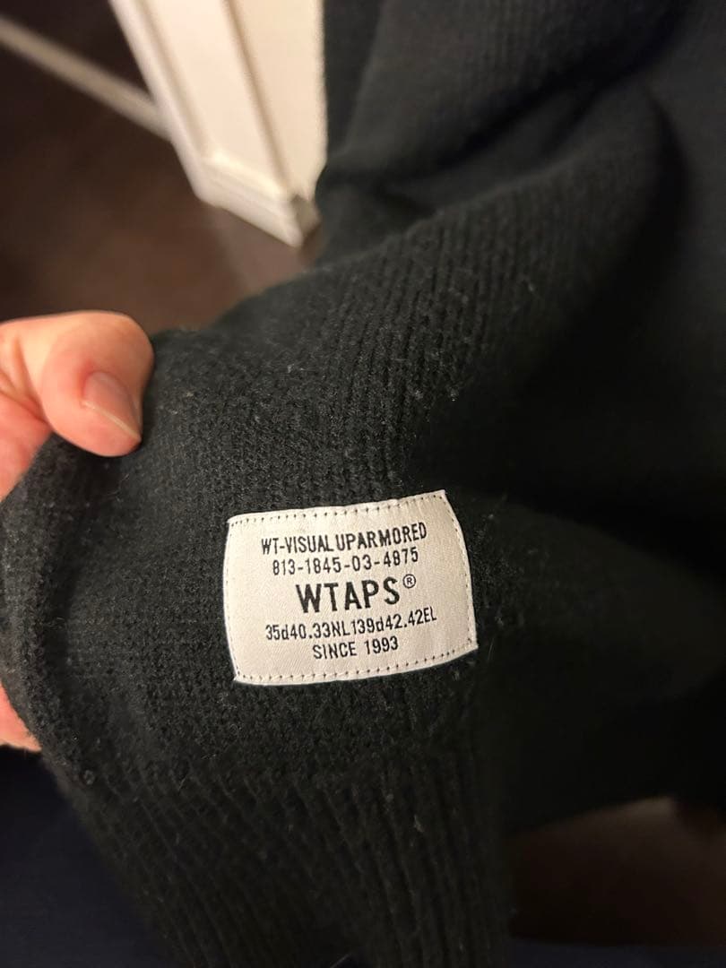 WTAPS VIBES ニット セーター ブラック 212MADT-KNM02
