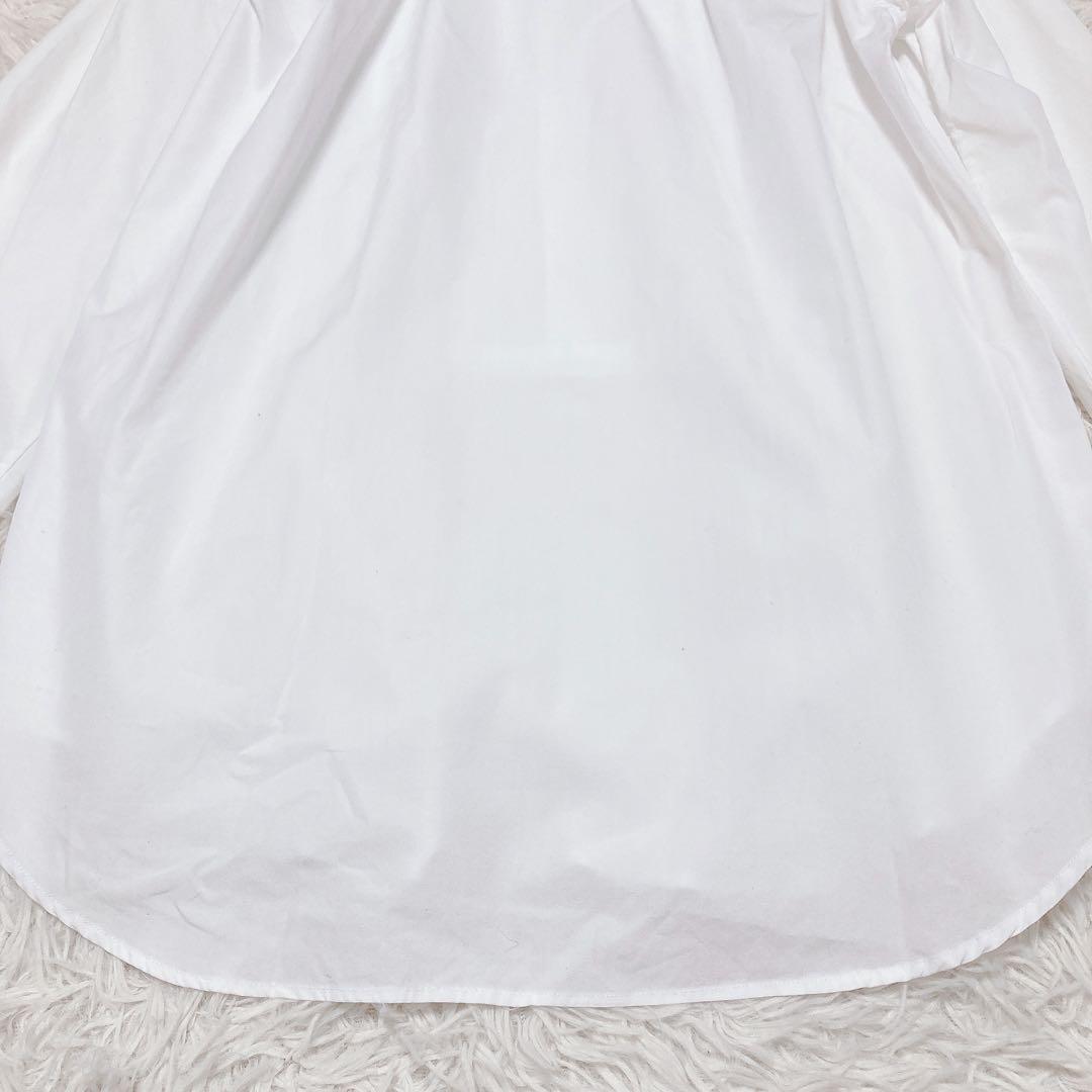 BOURRIENNE Paris Xスタンドカラーシャツ ホワイト XS 刺繍