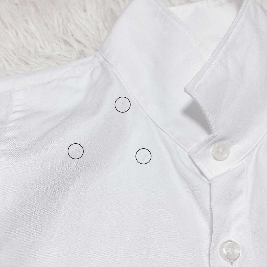 BOURRIENNE Paris Xスタンドカラーシャツ ホワイト XS 刺繍