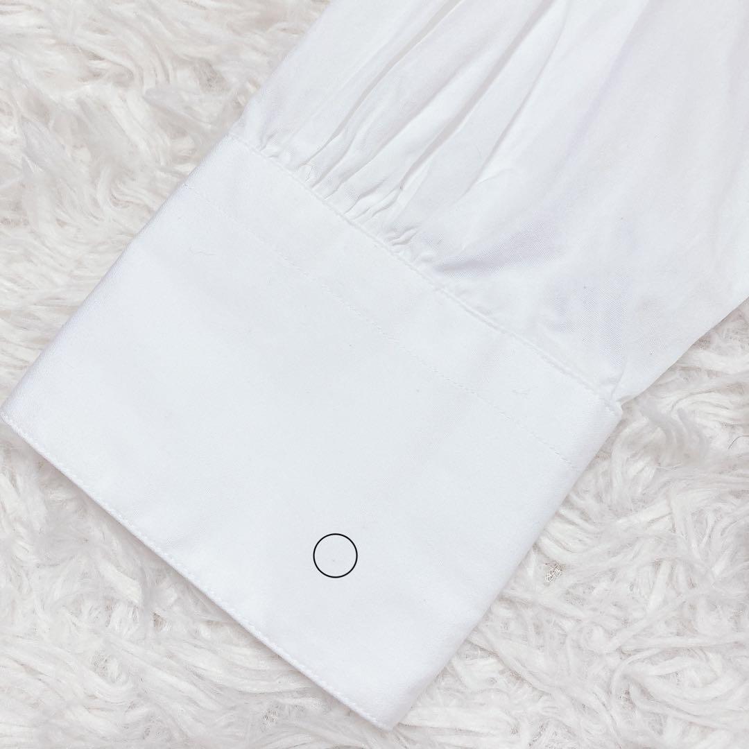 BOURRIENNE Paris Xスタンドカラーシャツ ホワイト XS 刺繍