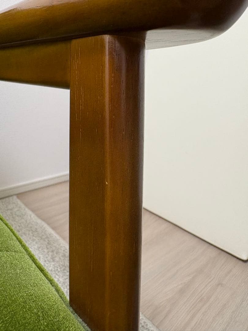 カリモク60 Kチェア　2シーター　モケットグリーン