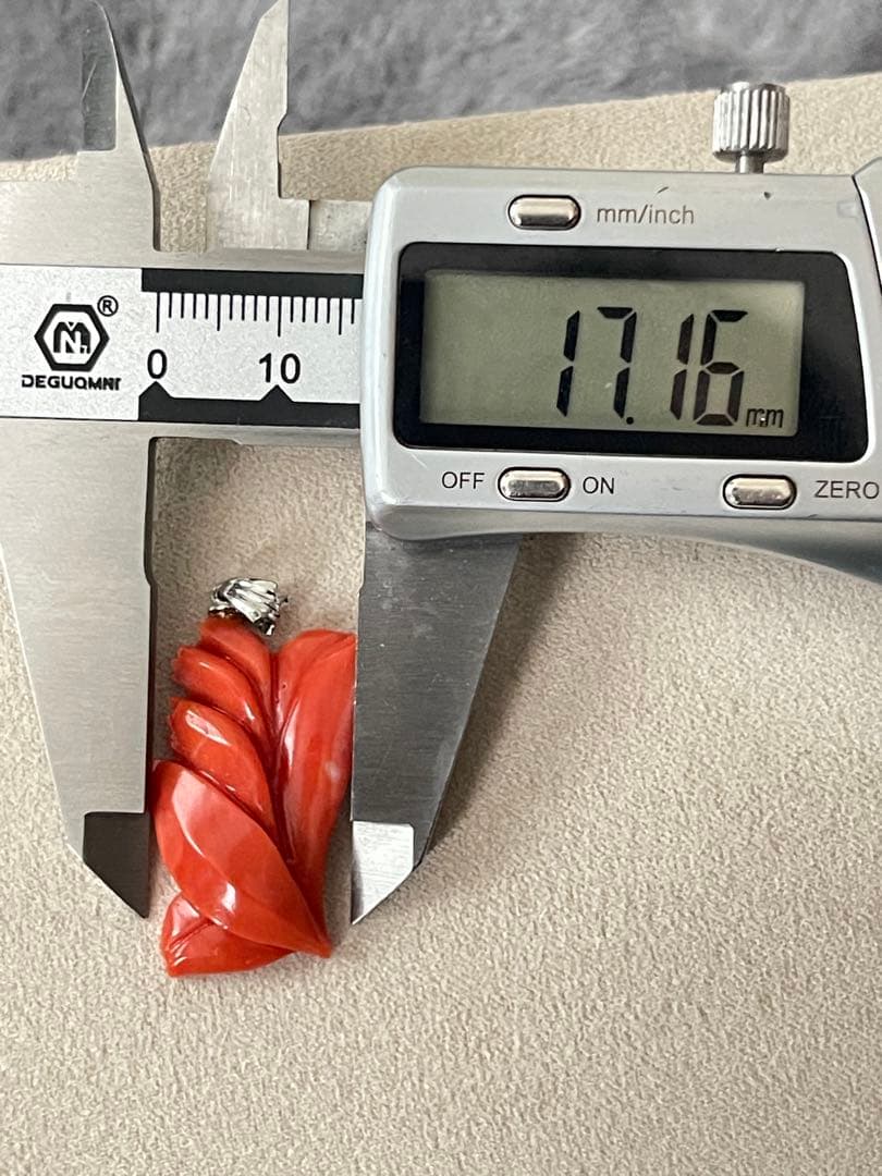 珊瑚サンゴネックレス31.6mm、重约4.2g