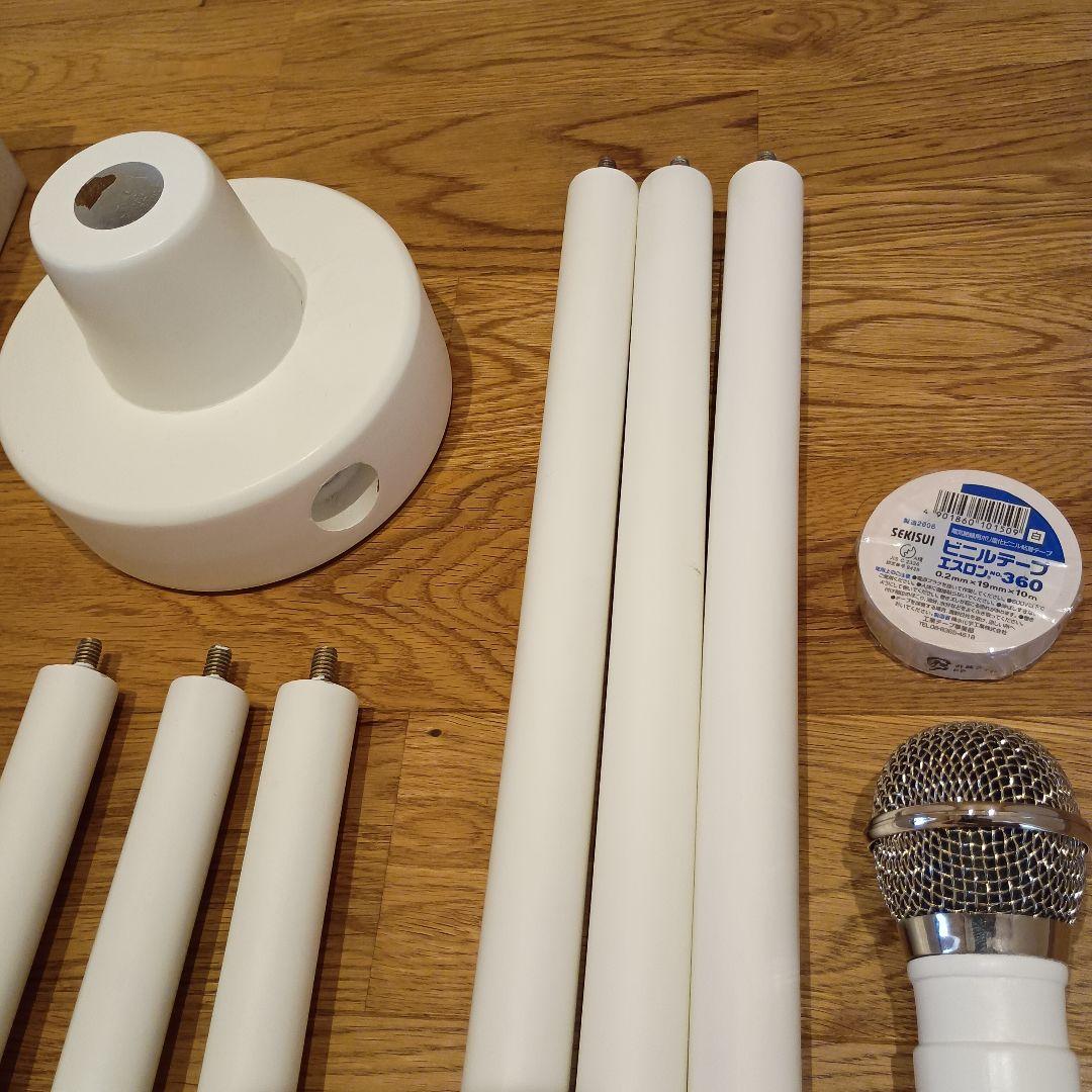 矢沢永吉　ホワイト マイクスタンド 型ハンガー