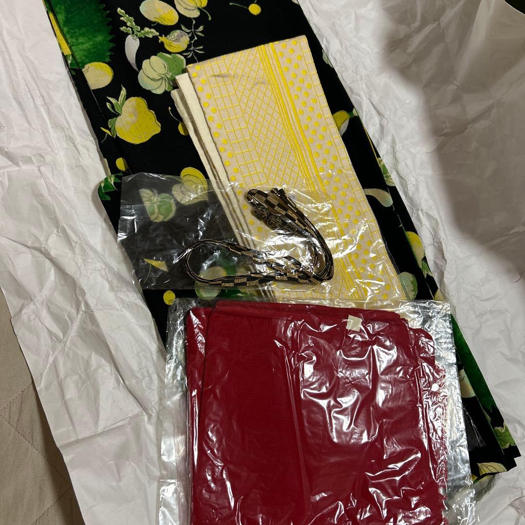 フルーツ野菜柄 浴衣