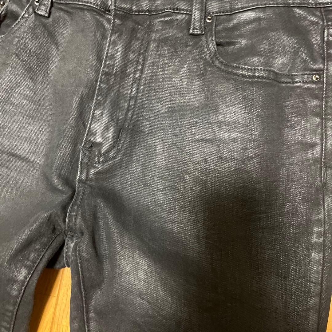 mnml コーティングロングデニム　ジップ　エディ期