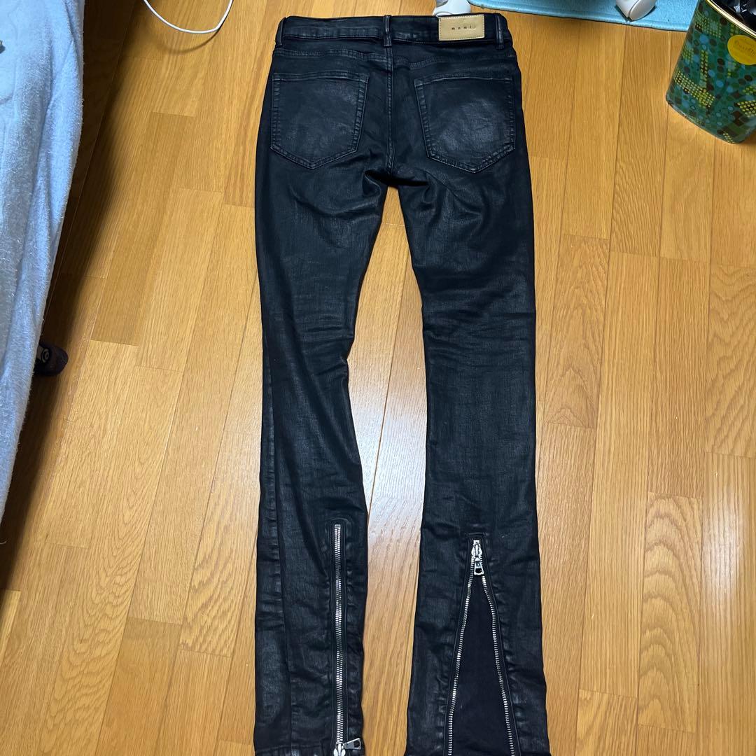 mnml コーティングロングデニム　ジップ　エディ期