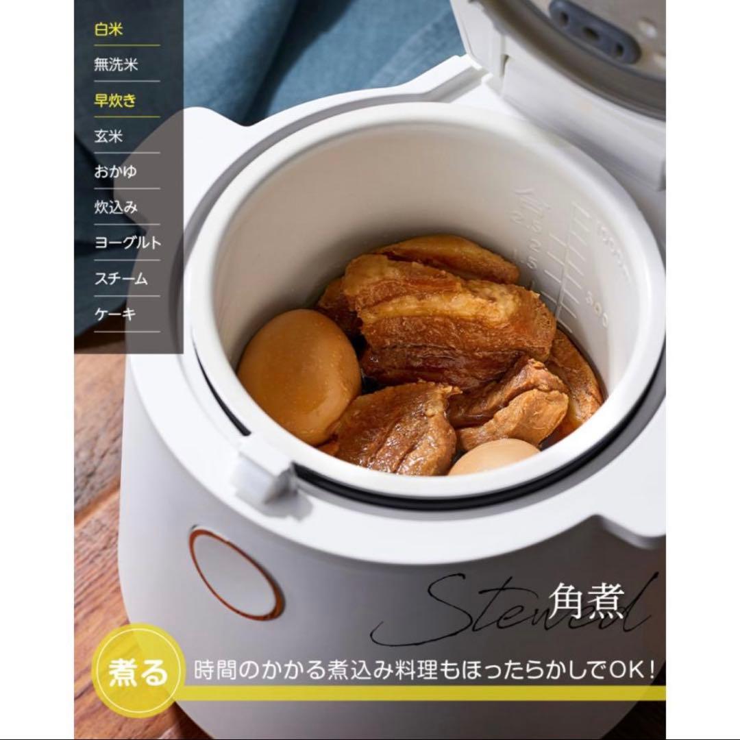 【新品未使用】【美品】　付属品全付き　ヴァーテックス　炊飯器　多機能　電気圧力鍋