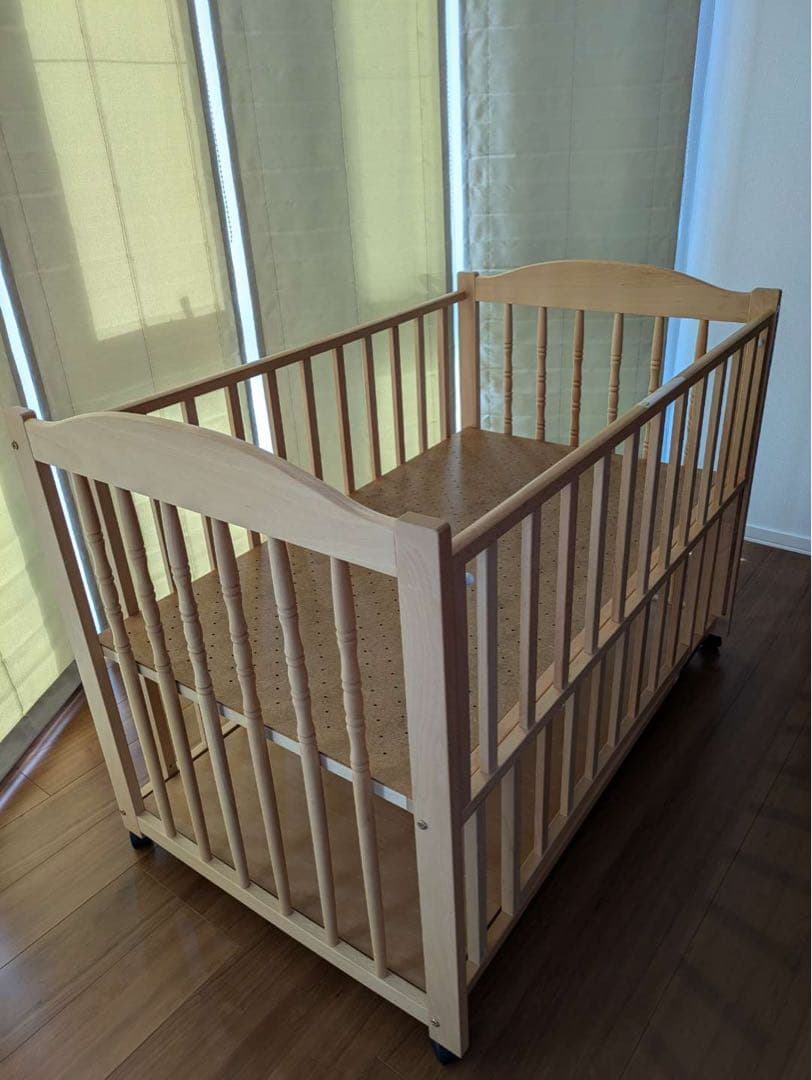 値下げ　ベビーベッド エリーゼ ナチュラル　日本製