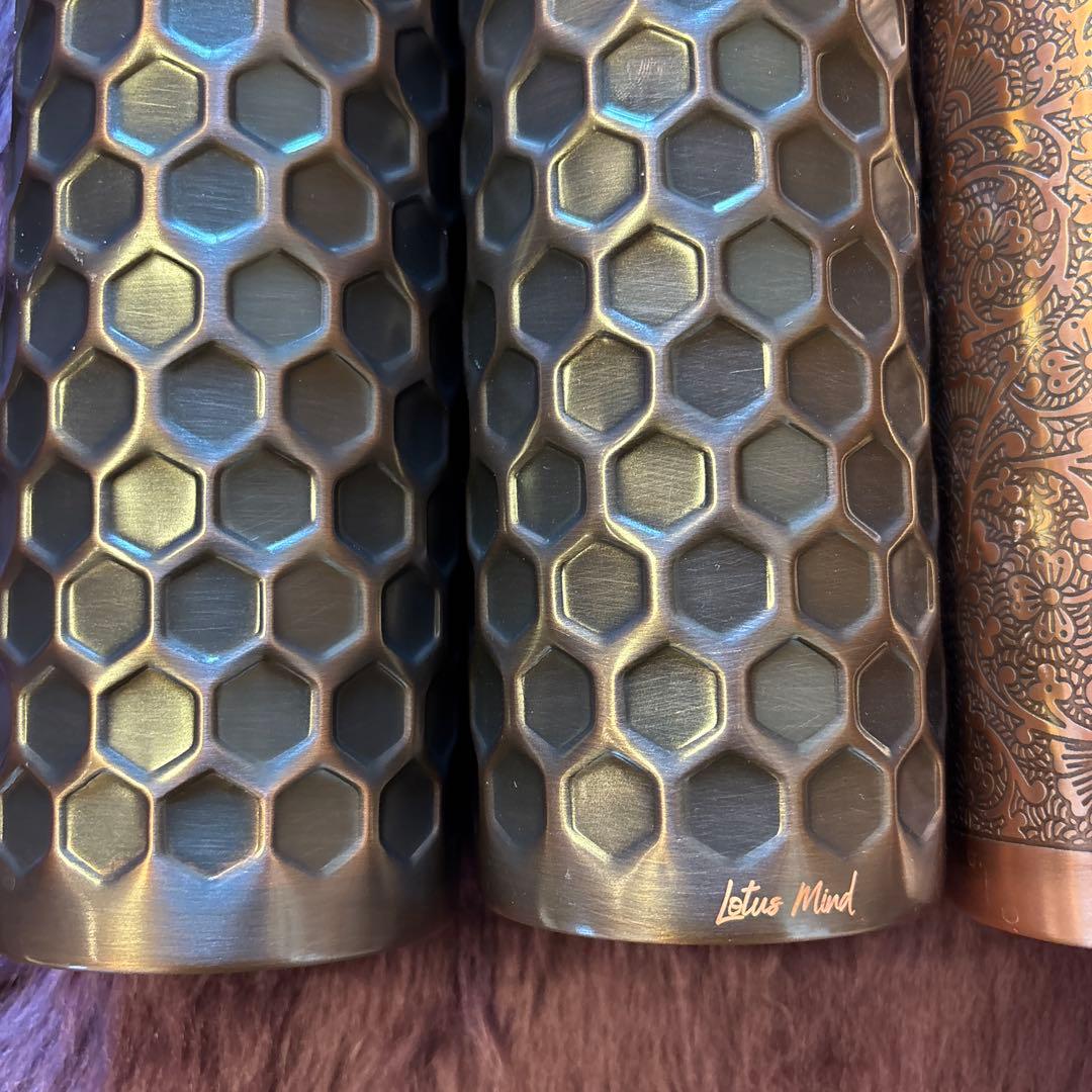 【ほぼ未使用】水筒 純銅ウォーターボトル900ml 4点セット