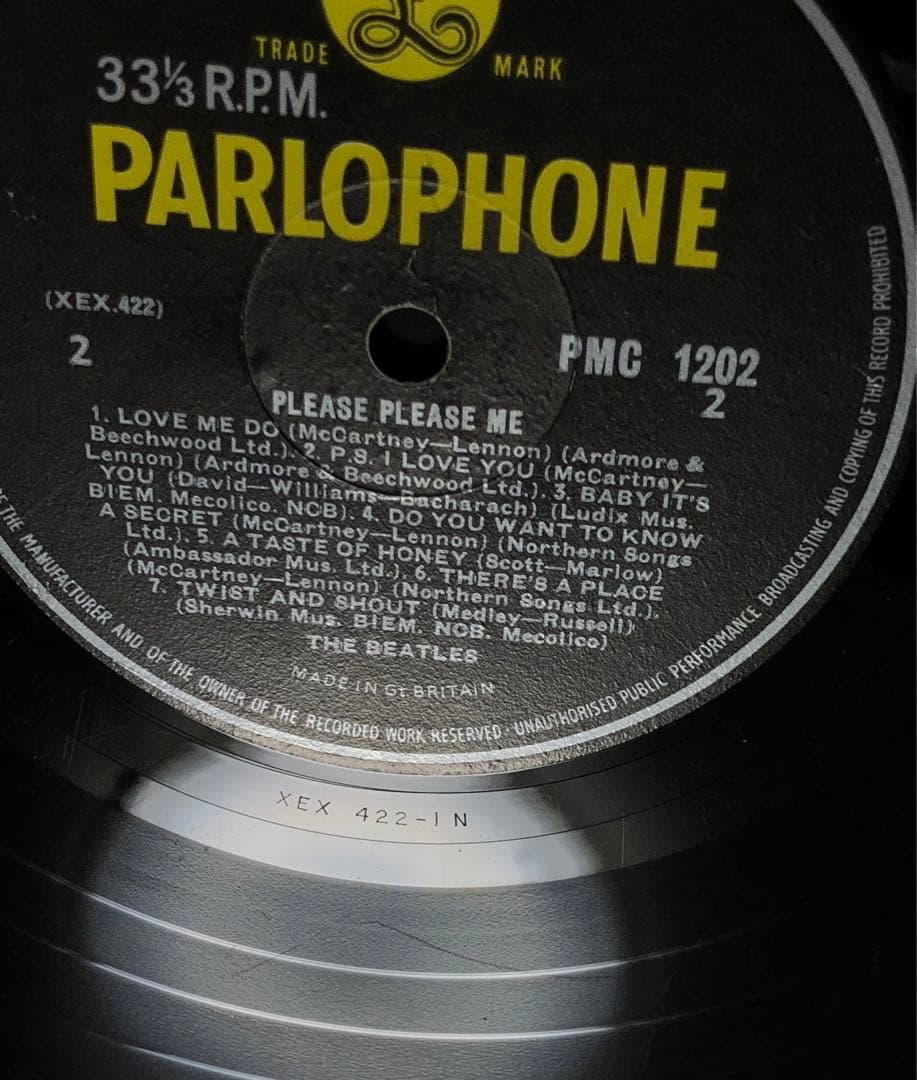UKOrg 3rd ビートルズ Please Please Me Mono