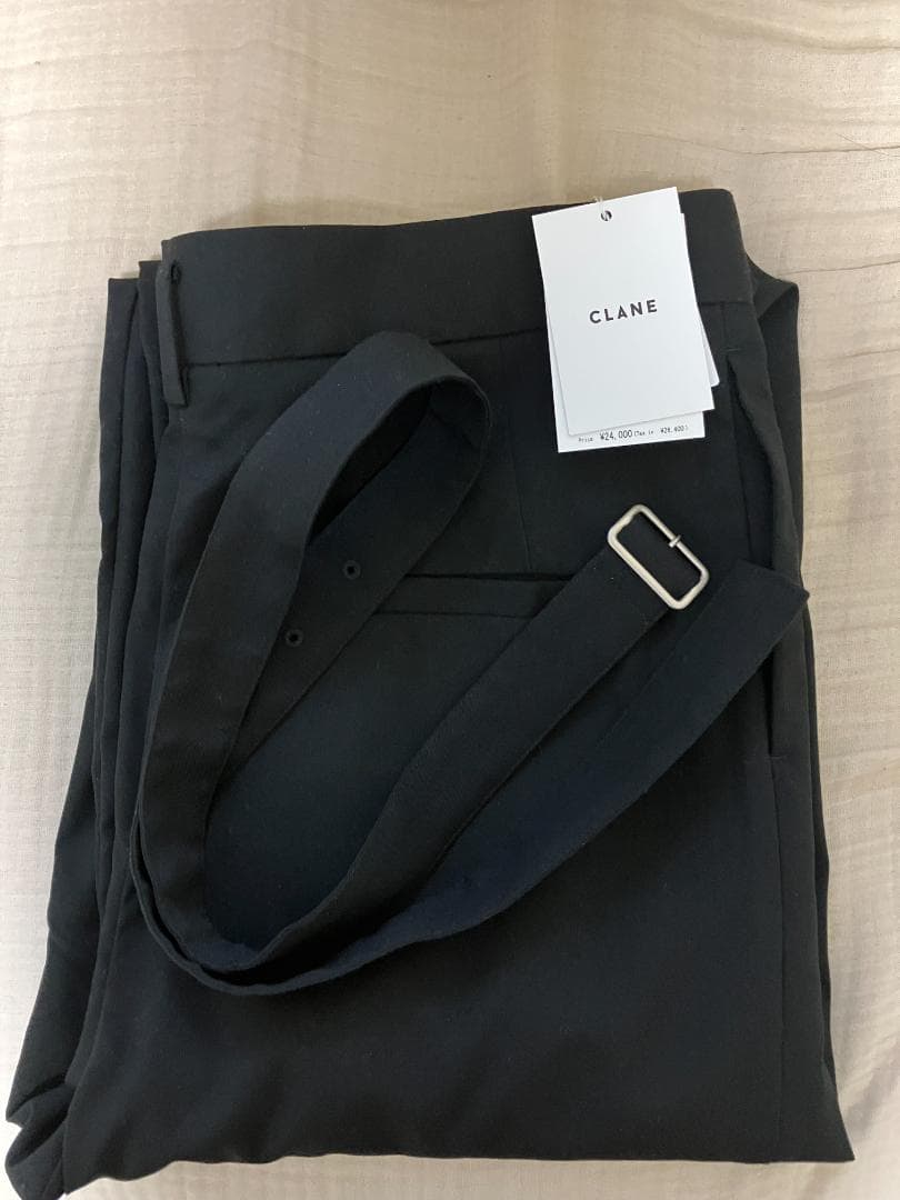 タグ付き未使用　【CLANE】WAIST BELT DAD PANTS