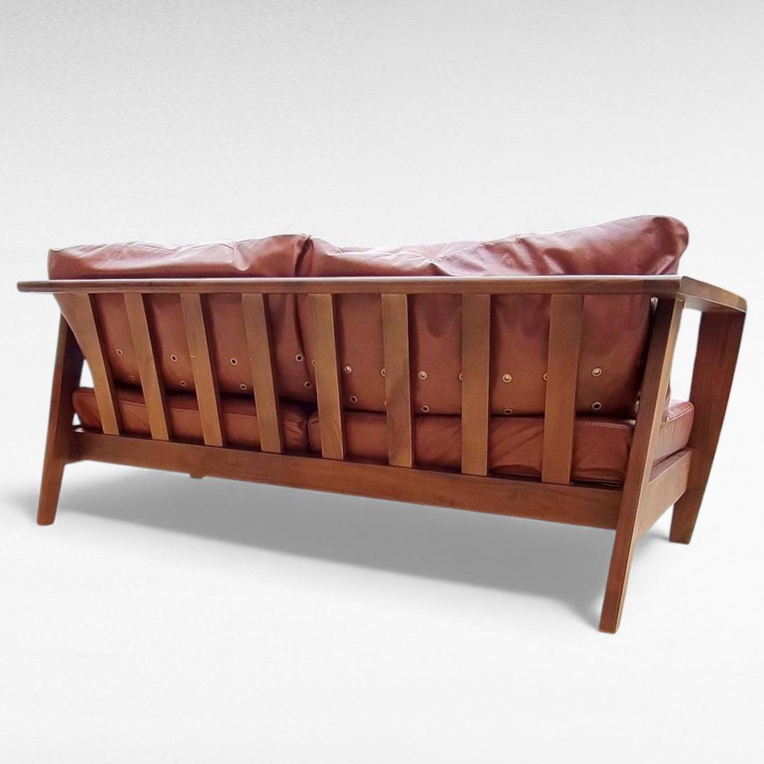 シギヤマ家具 ROSEMARY 本革ソファ ウォールナット 幅158