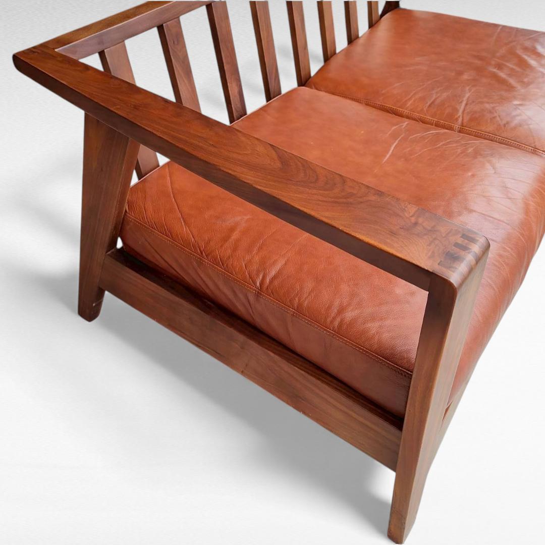 シギヤマ家具 ROSEMARY 本革ソファ ウォールナット 幅158