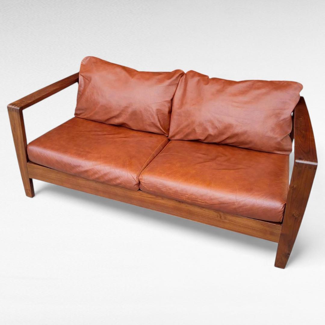 シギヤマ家具 ROSEMARY 本革ソファ ウォールナット 幅158