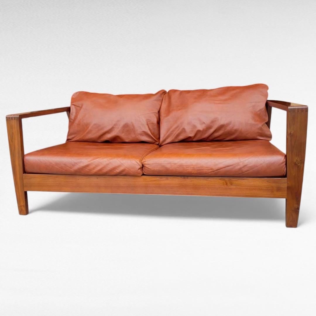 シギヤマ家具 ROSEMARY 本革ソファ ウォールナット 幅158