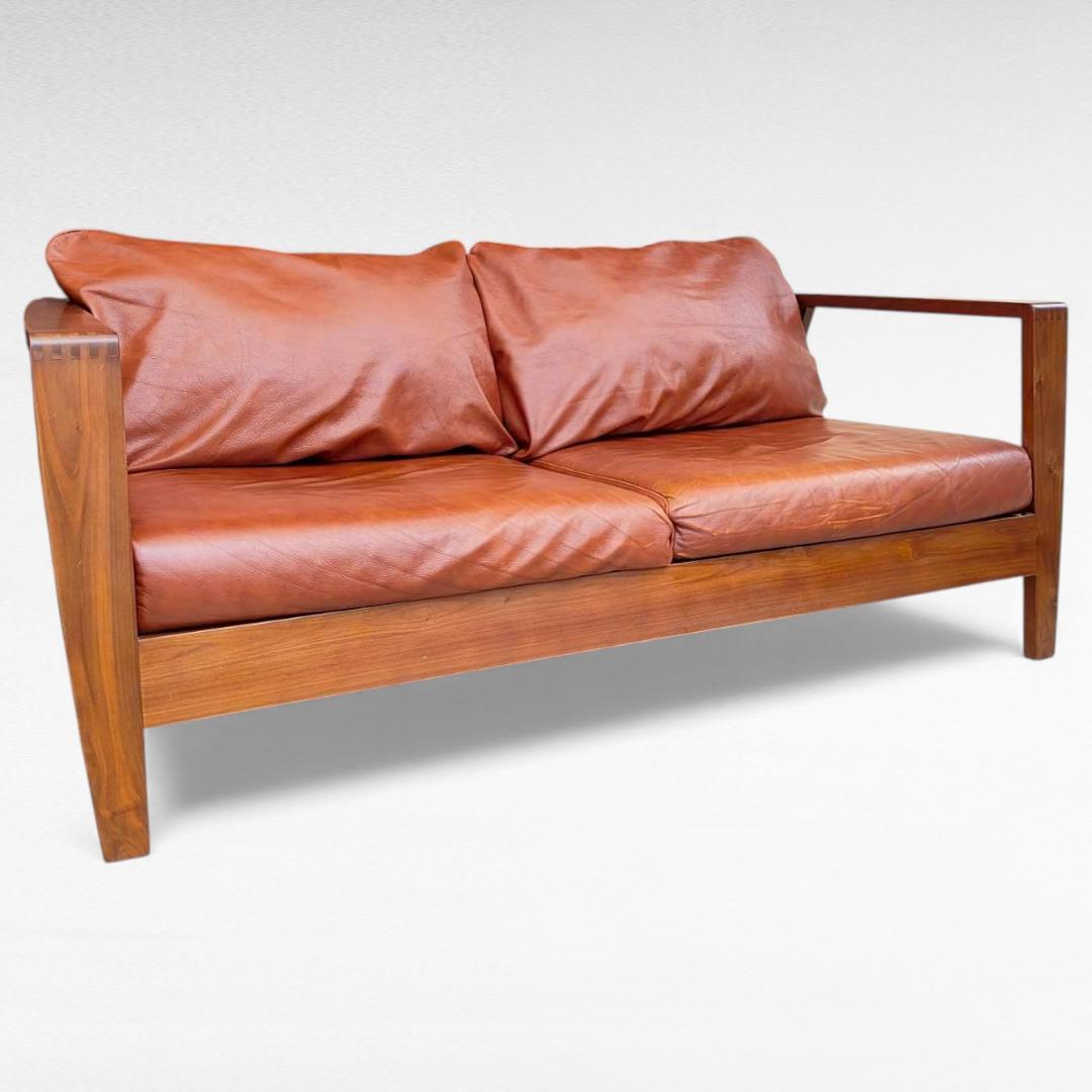 シギヤマ家具 ROSEMARY 本革ソファ ウォールナット 幅158