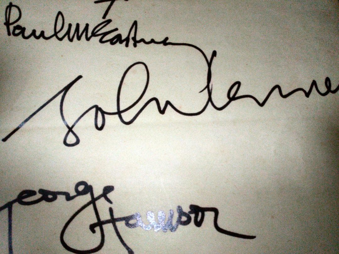 THE BEATLES 来日日本公演サイン