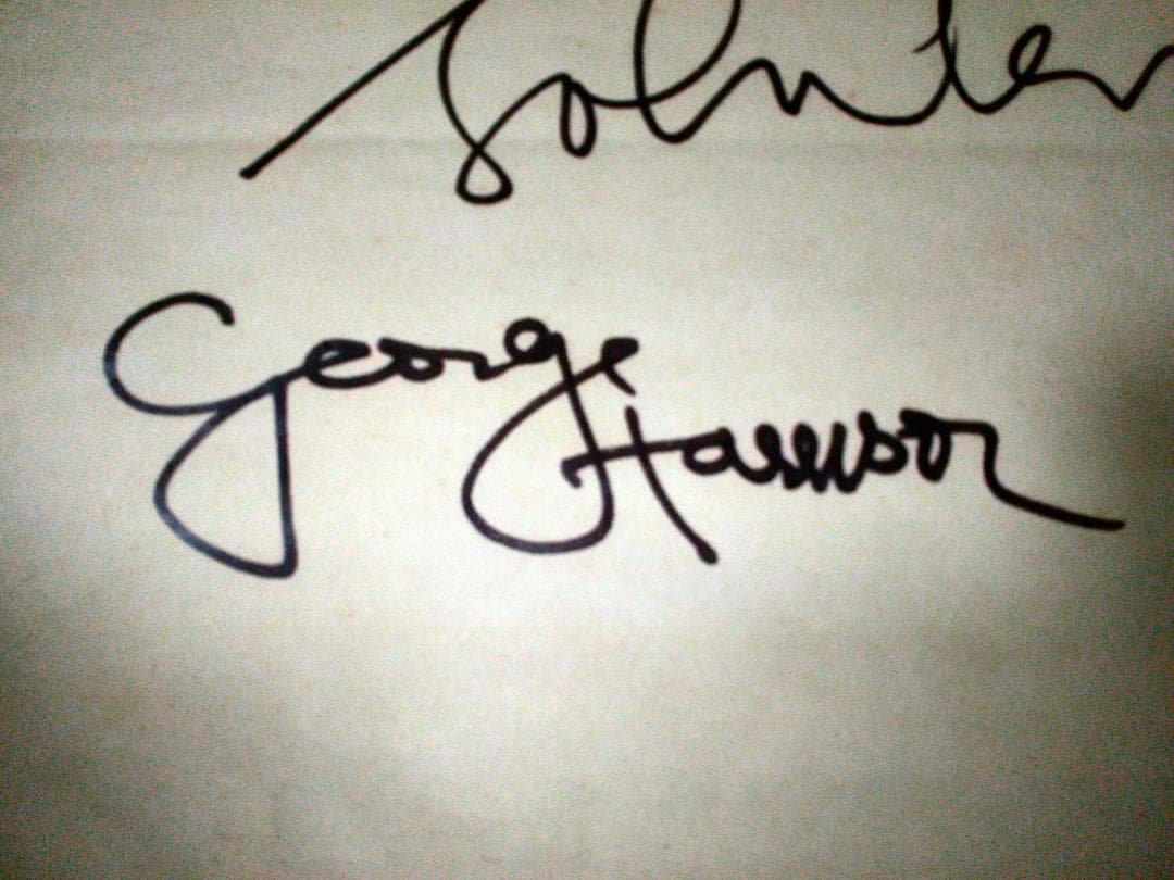 THE BEATLES 来日日本公演サイン