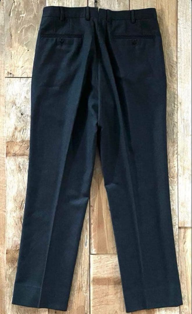 【美品】INCOTEX SUPER100'S 1タック ウール スラックス 48