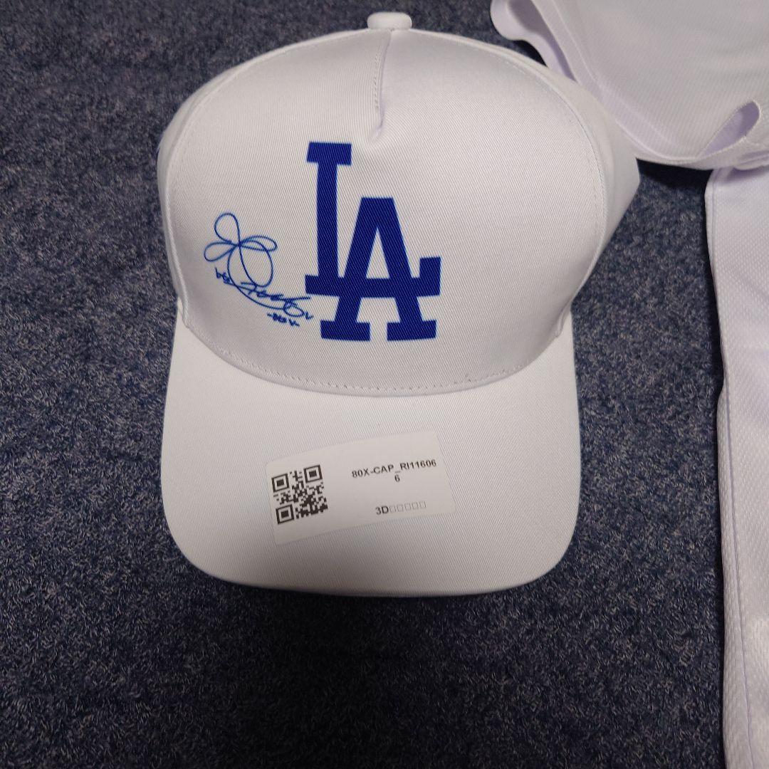 だ*ぼ様 BTS V レプリカユニフォーム　キャップ　LAドジャース
