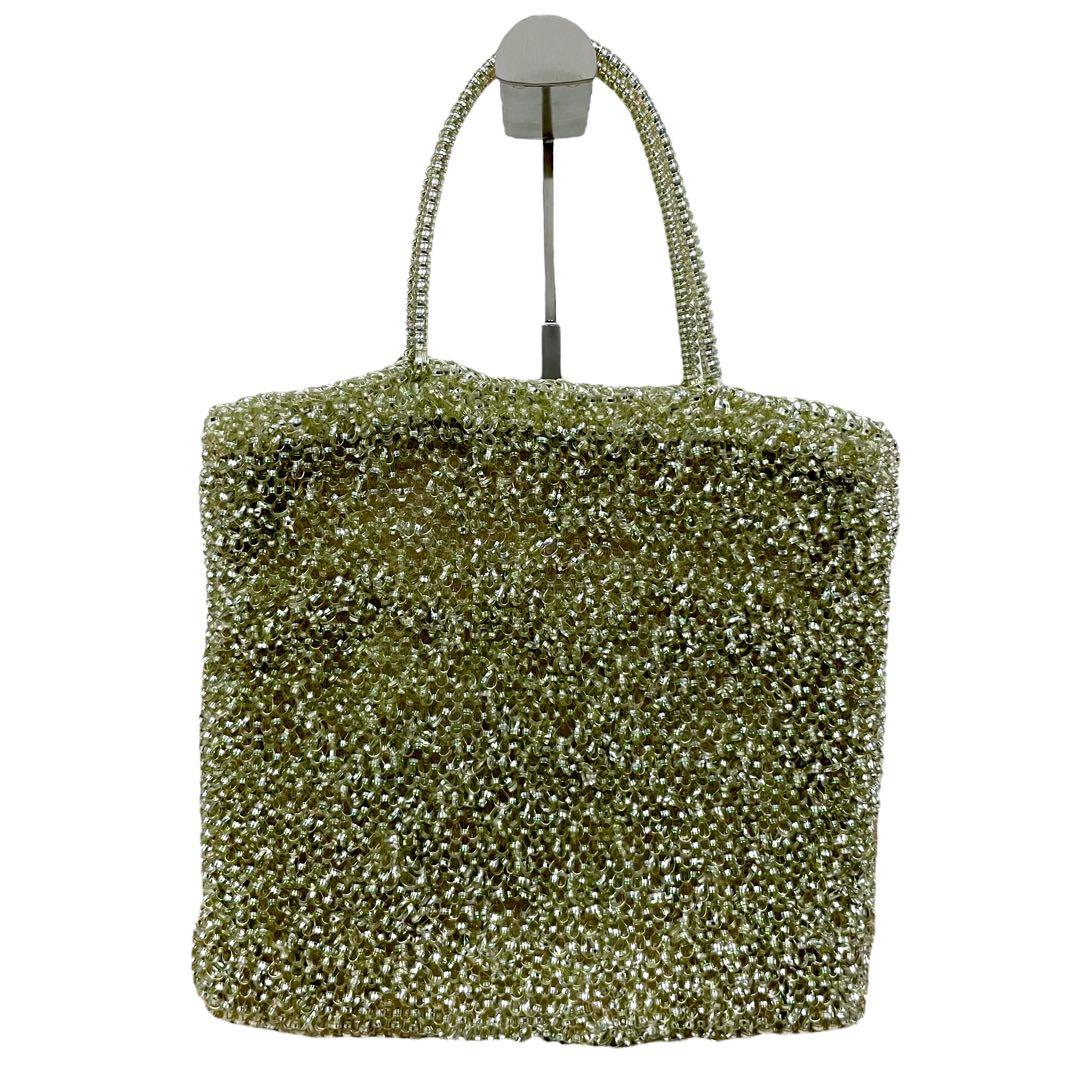 極美品　アンテプリマ　フィオーリジャガード　ワイヤーバッグ　花柄　ゼラニウム